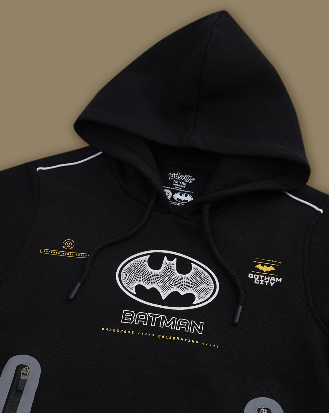 Batman Printed Regular Fit Hoodie For Boys