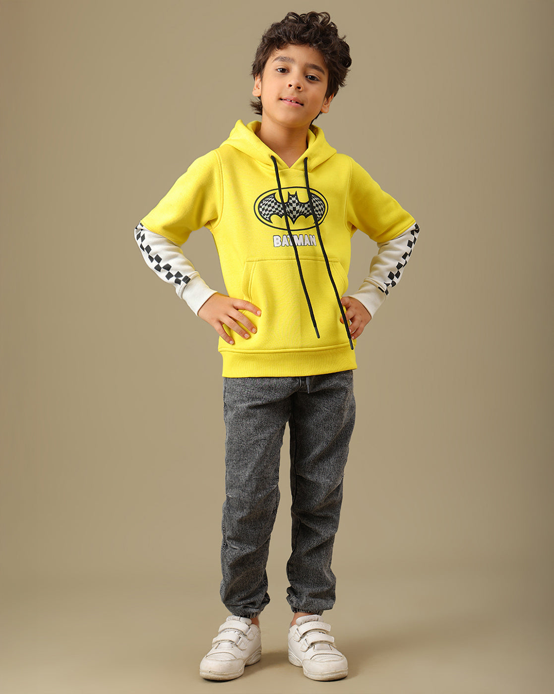 Batman Printed Regular Fit Hoodie For Boys