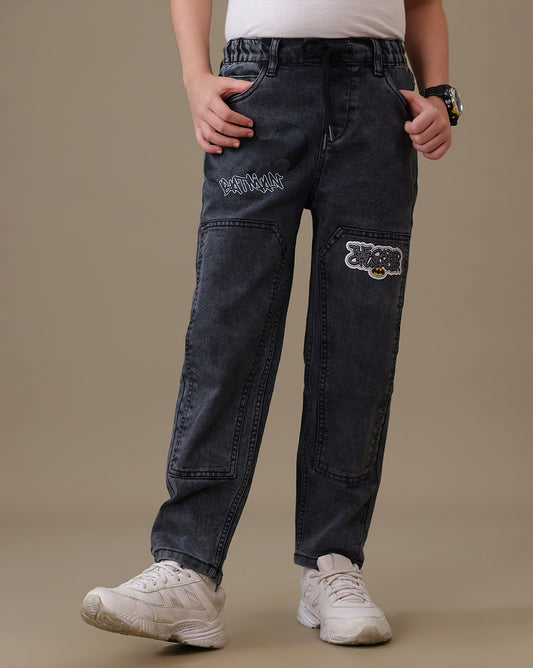 Batman Regular Fit Denim Joggers Boys
