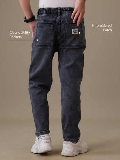 Batman Regular Fit Denim Joggers Boys