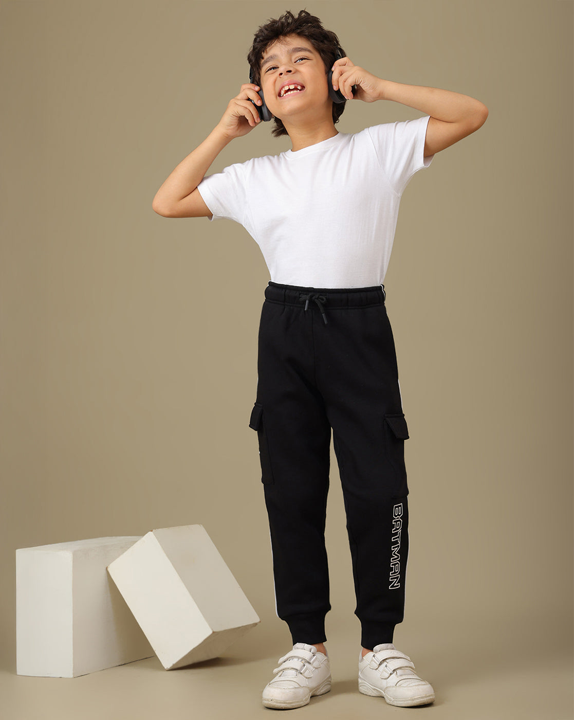Batman Printed Regular Fit Joggers For Boys