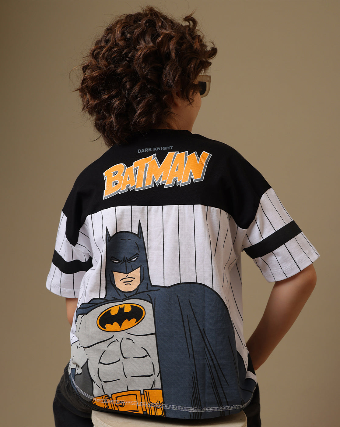 Batman Printed Oversized Tshirt For Boys