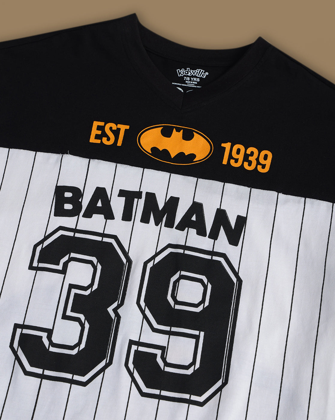Batman Printed Oversized Tshirt For Boys