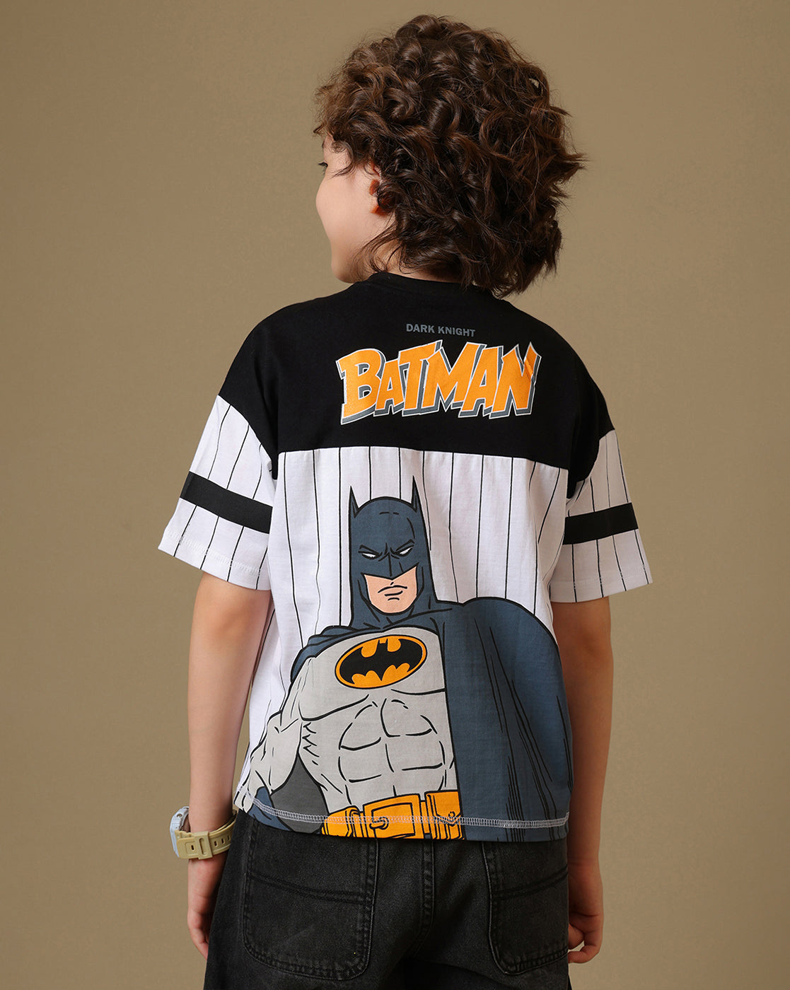 Batman Printed Oversized Tshirt For Boys