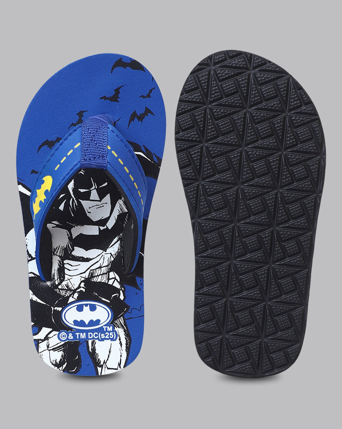 Batman Printed Blue Flip-Flops For Kids Boys
