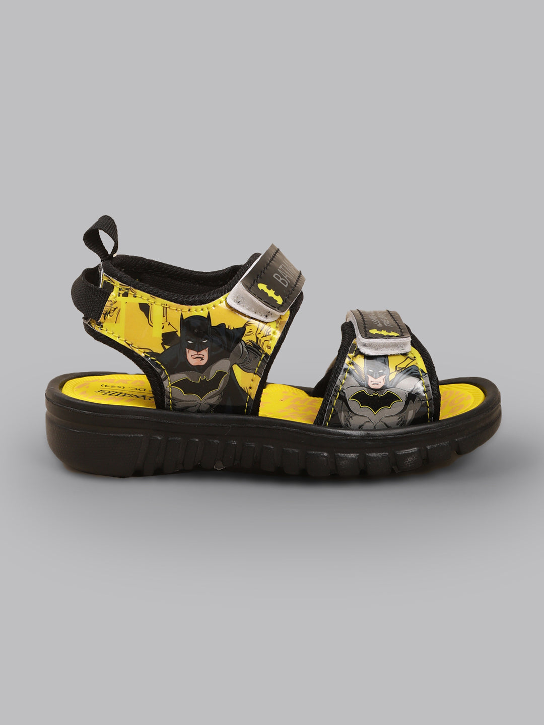 Kids Boys Batman Printed Yellow Sandals