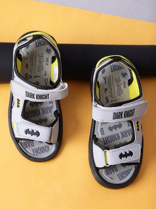 Kids Boys Batman Printed Grey Sandals