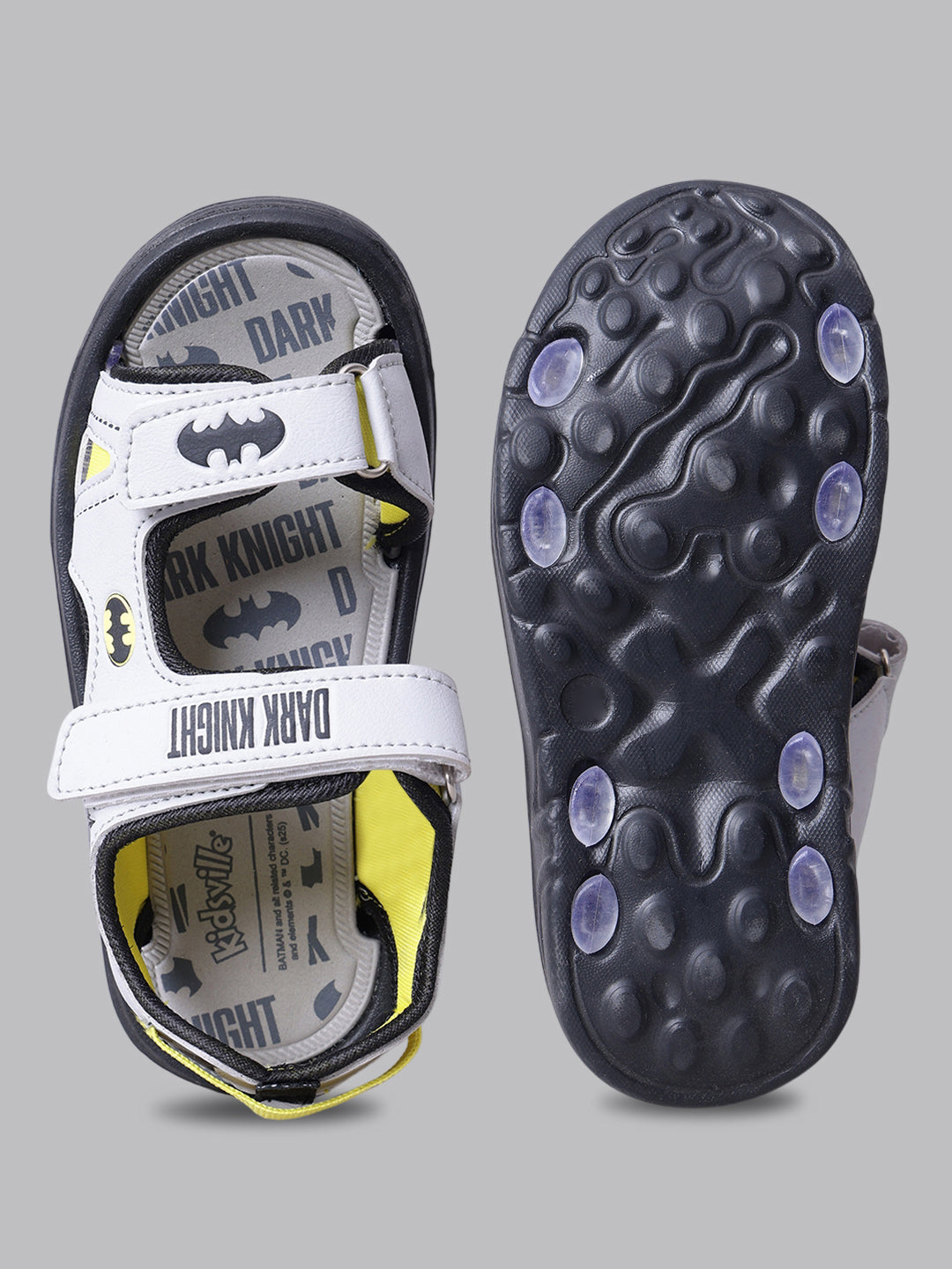 Kids Boys Batman Printed Grey Sandals
