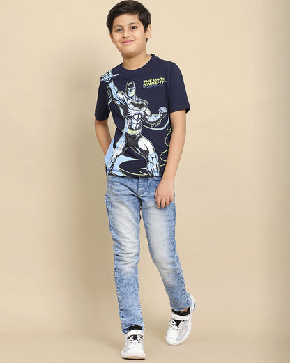 Batman Printed Regular Fit Tshirt For Boys