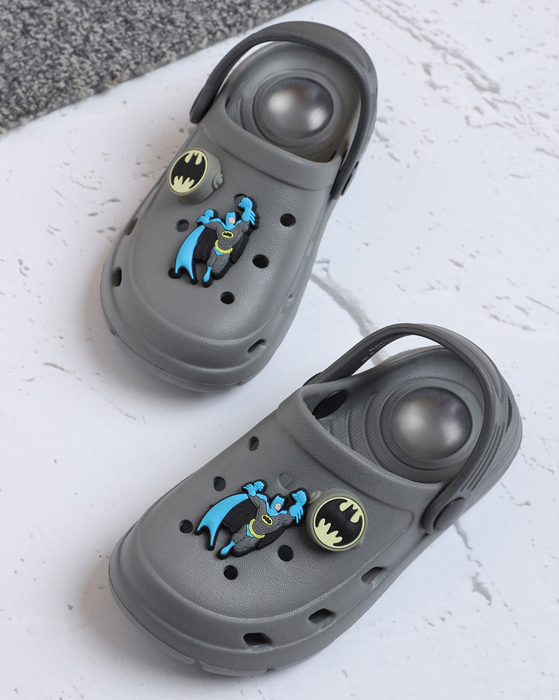 Batman Clogs with Whistle Sound Effect for Boys