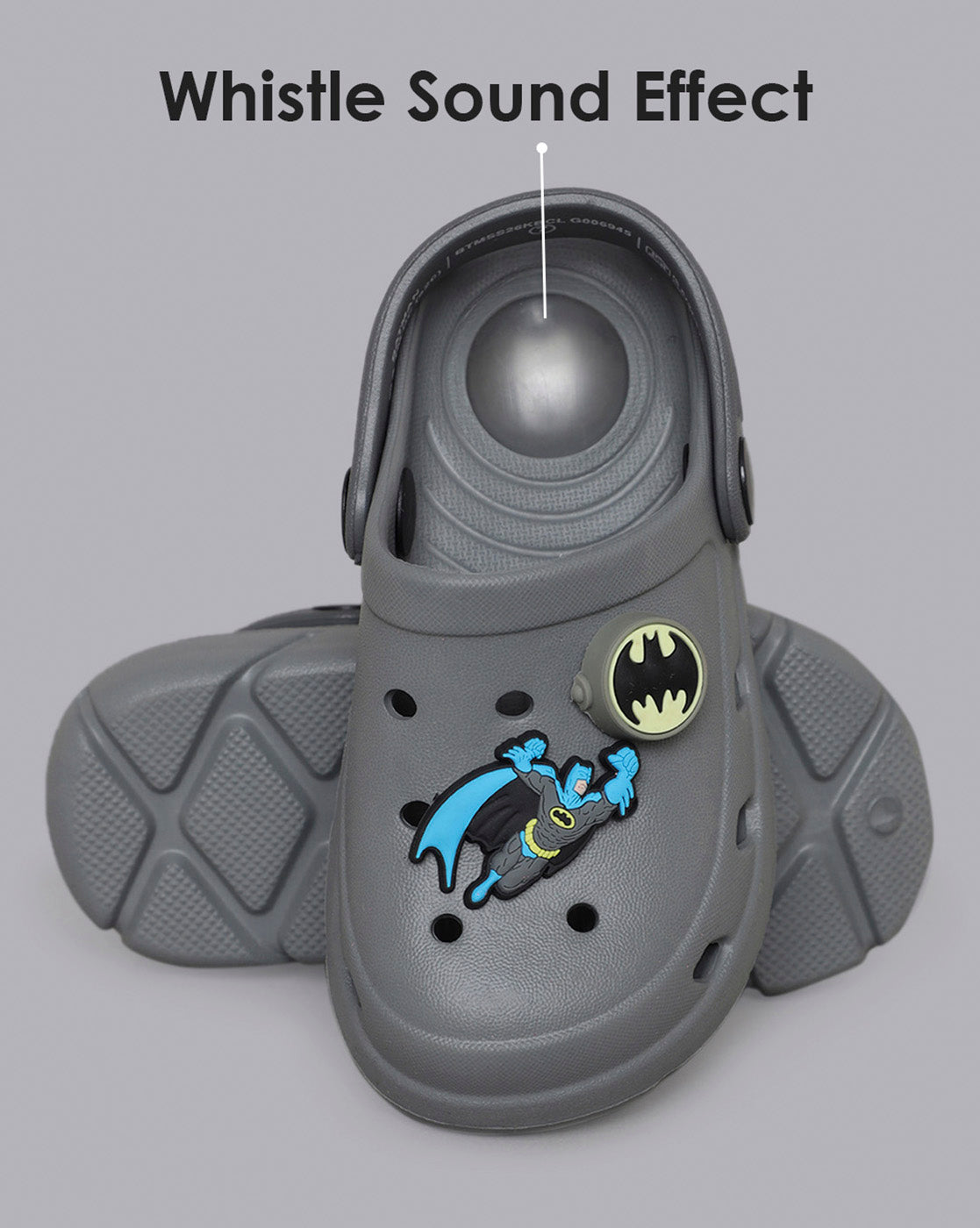 Batman Clogs with Whistle Sound Effect for Boys