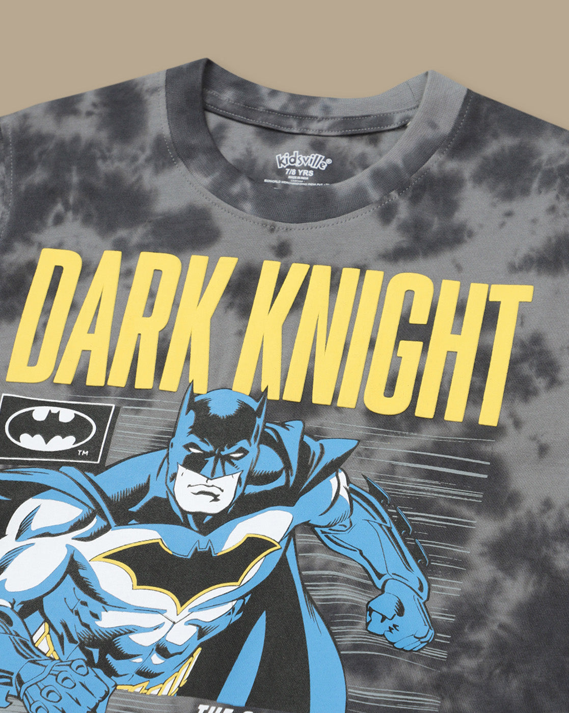 Batman Printed Regular Fit Tshirt & Shorts Co-Ords Set For Boys