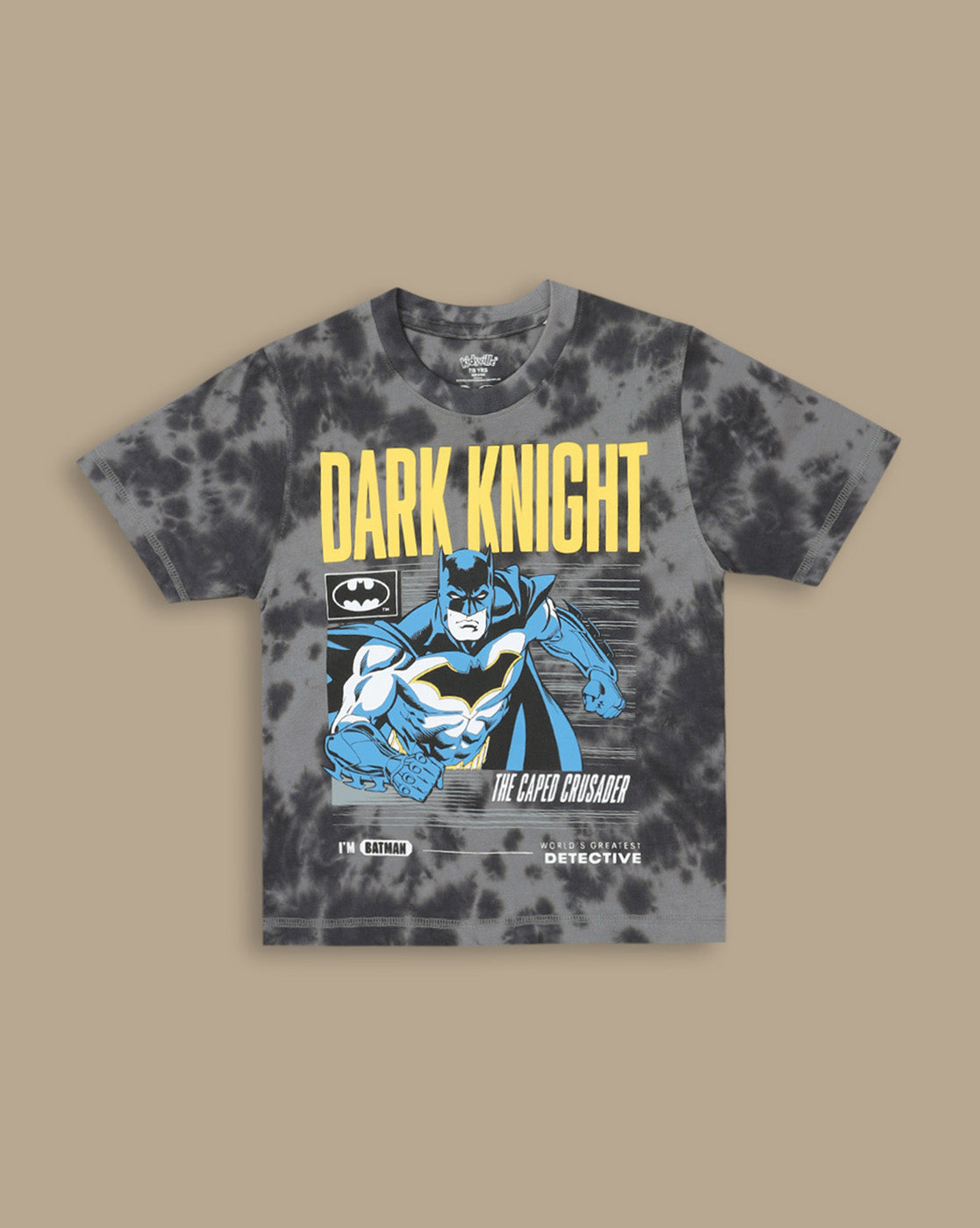 Batman Printed Regular Fit Tshirt & Shorts Co-Ords Set For Boys