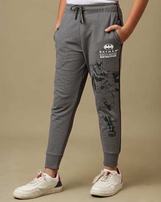 Batman Printed Regular Fit Joggers For Boys