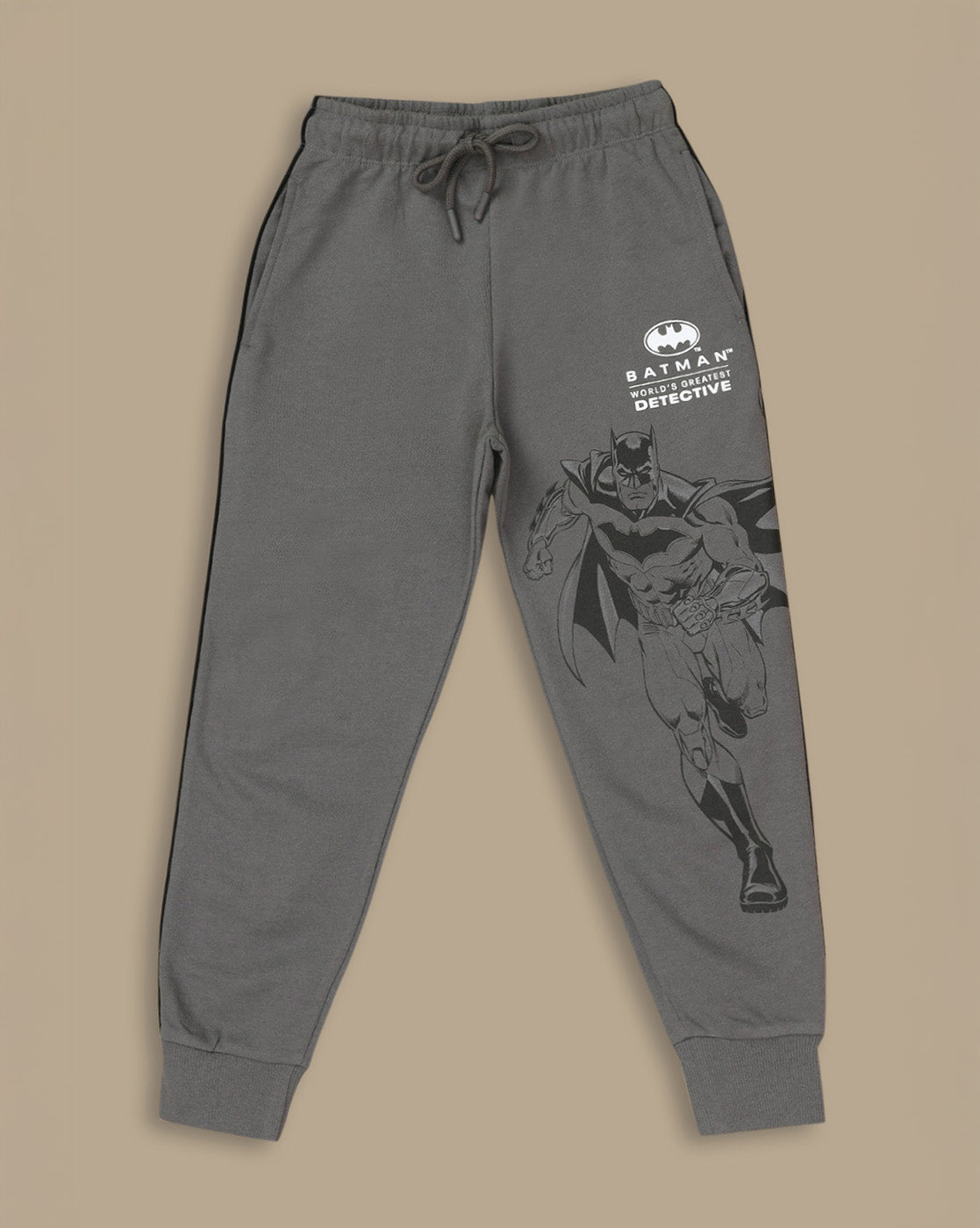 Batman Printed Regular Fit Joggers For Boys