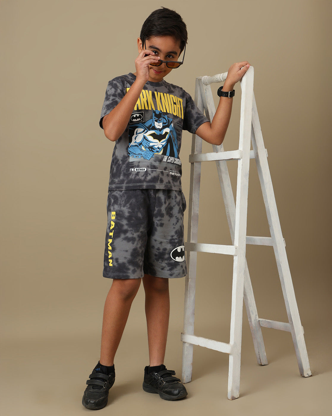 Batman Printed Regular Fit Shorts For Boys