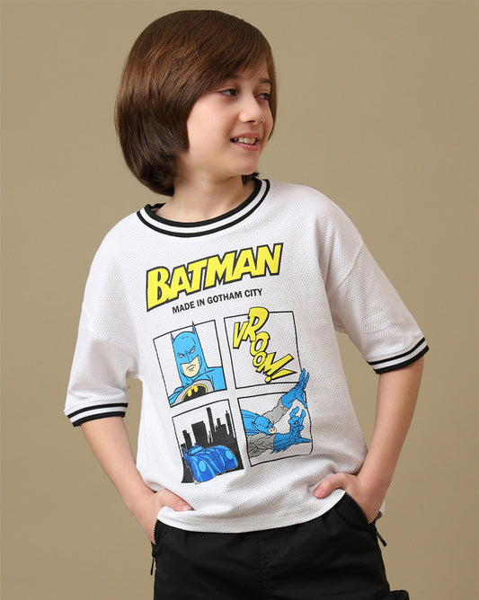 Batman Graphic Printed Oversized Fit Tshirt For Boys