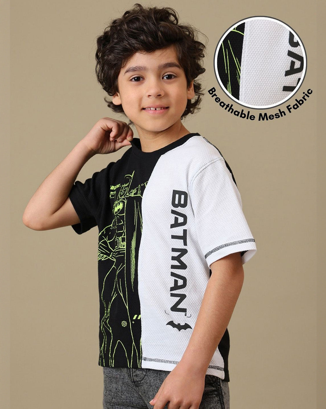 Batman Printed Regular Fit Tshirt For Boys
