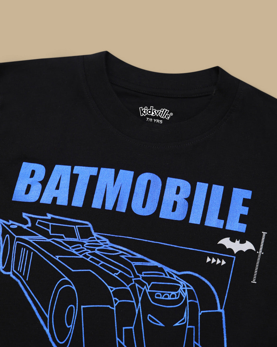 Batman Graphic Printed Regular Fit Tshirt For Boys