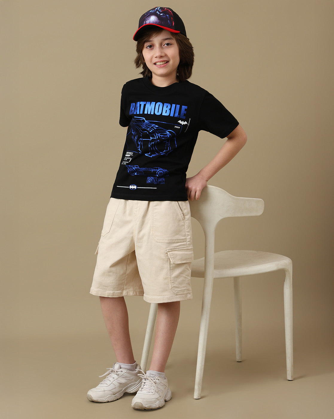 Batman Graphic Printed Regular Fit Tshirt For Boys