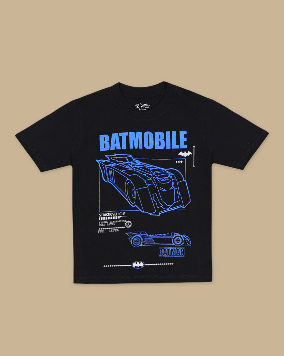 Batman Graphic Printed Regular Fit Tshirt For Boys