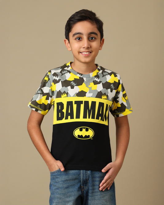Batman Printed Regular Fit Tshirt For Boys