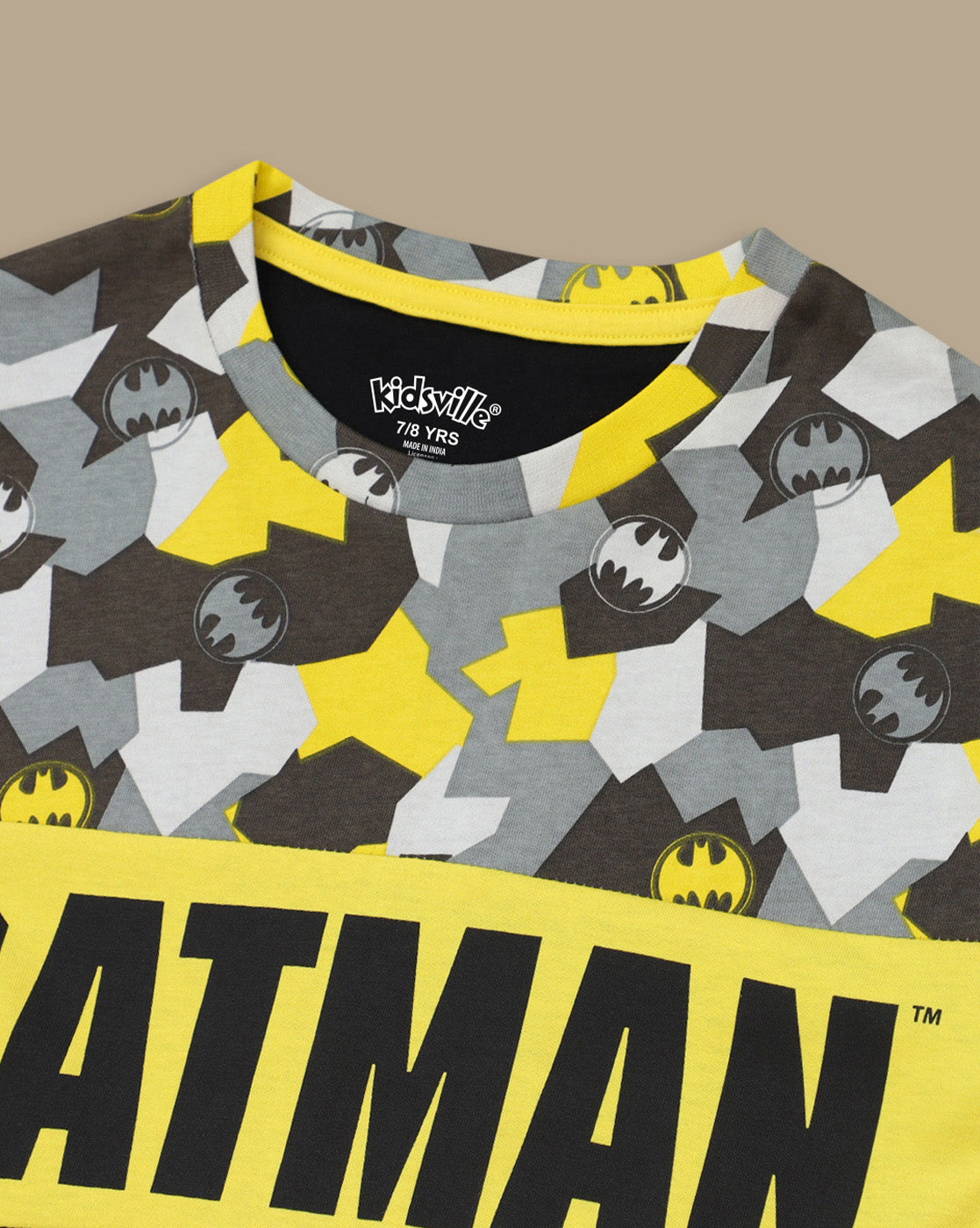 Batman Printed Regular Fit Tshirt For Boys