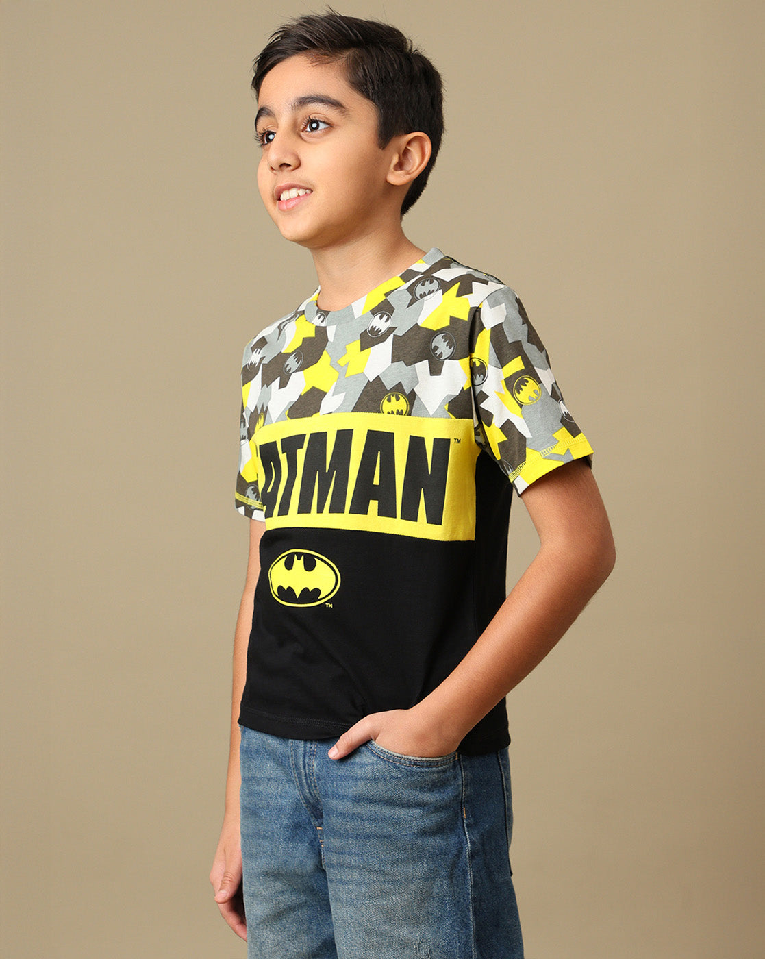 Batman Printed Regular Fit Tshirt For Boys