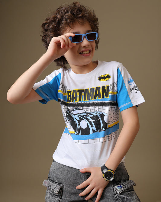Batman Printed Regular Fit Tshirt For Boys