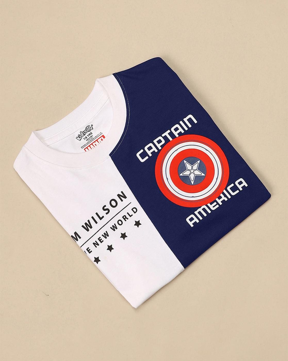 Captain America Printed Regular Fit Tshirt For Boys