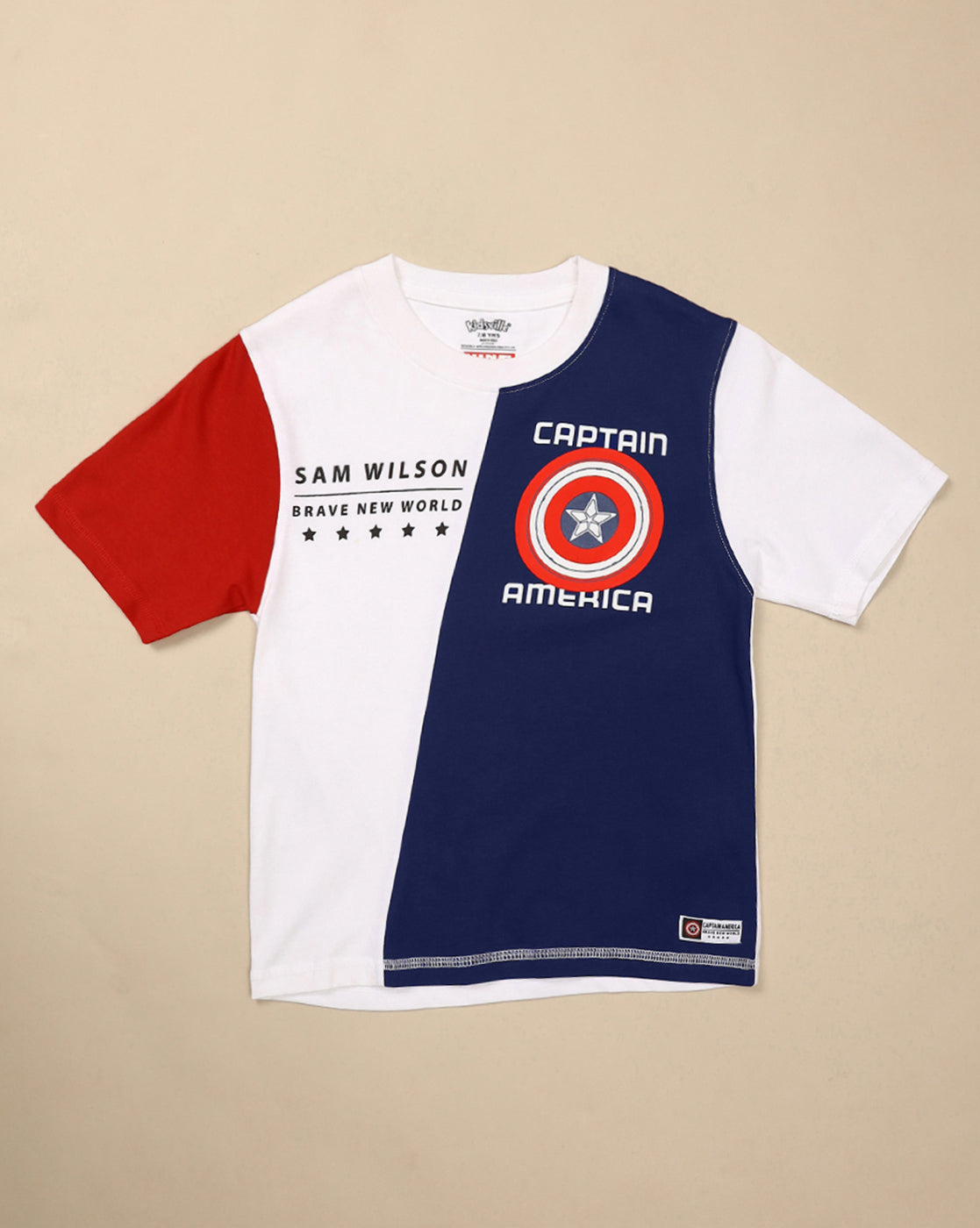 Captain America Printed Regular Fit Tshirt For Boys
