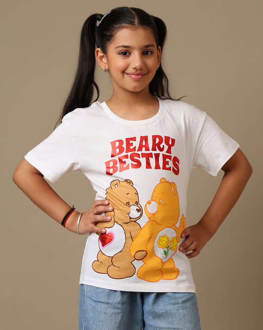 Care Bears Printed Regular Fit Tshirt For Girls