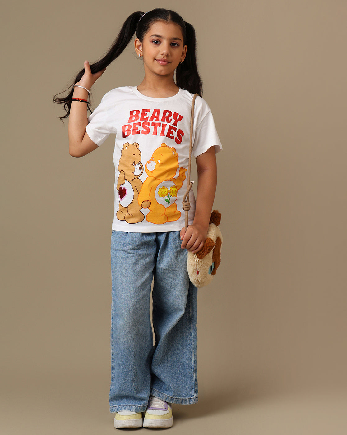 Care Bears Printed Regular Fit Tshirt For Girls
