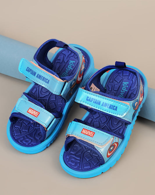 Captain America Printed Sandals For Kids Boys