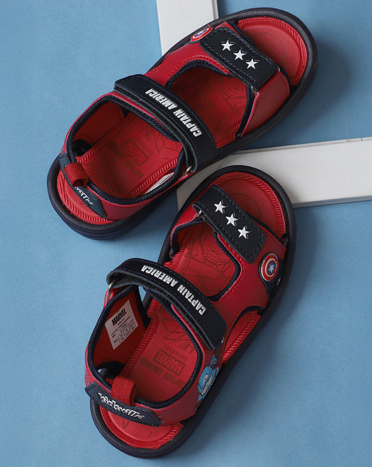 Captain America Printed Sandals For Kids Boys