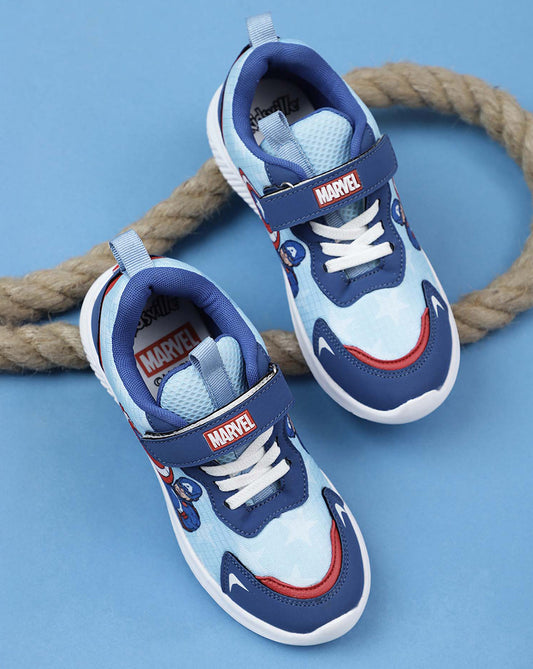 Captain America Printed Sport Shoes For Kids Boys