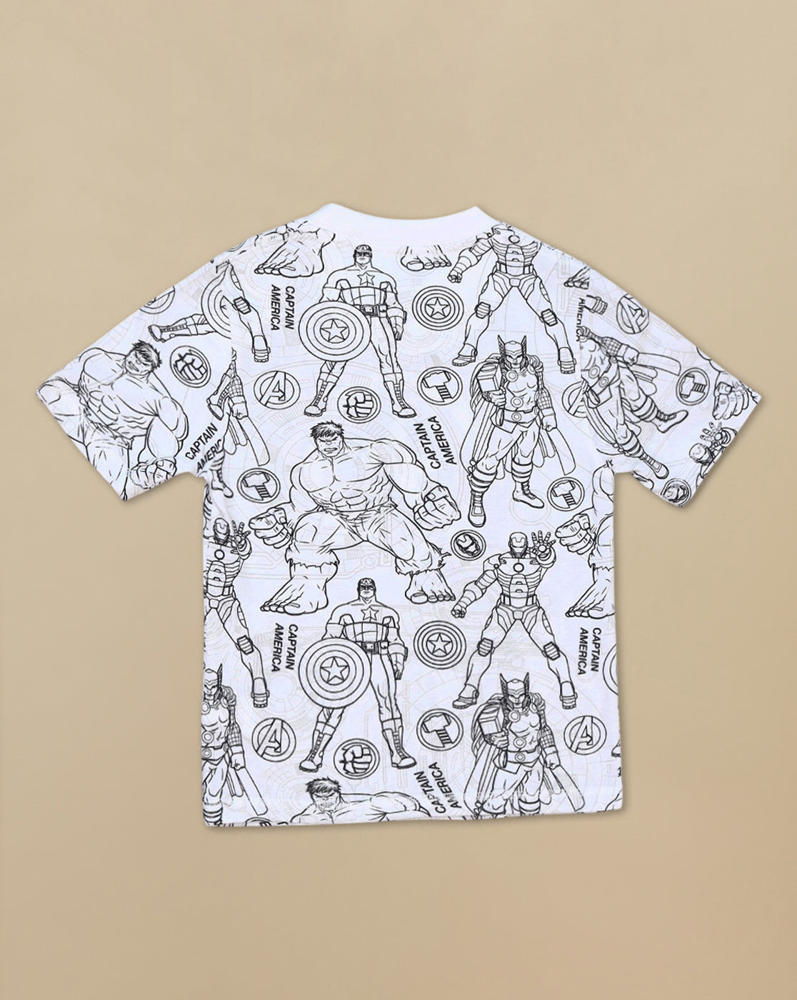 Captain America Printed Regular Fit Tshirt For Boys