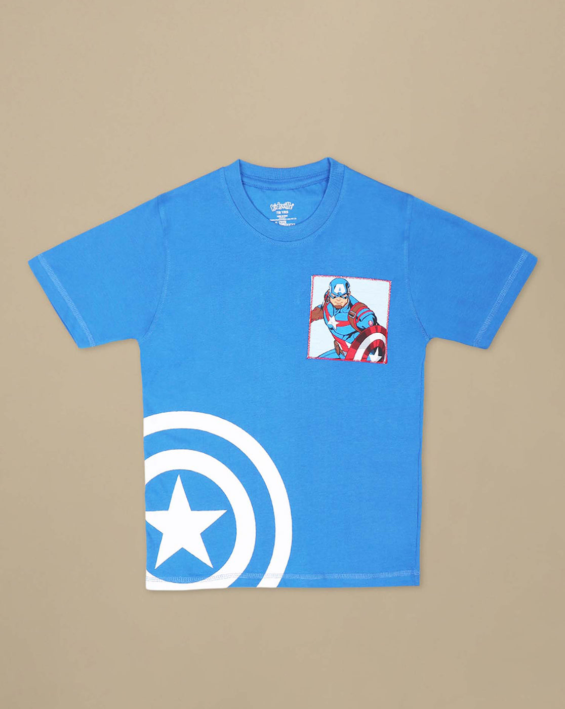 Captain America Printed Regular Fit Tshirt For Boys