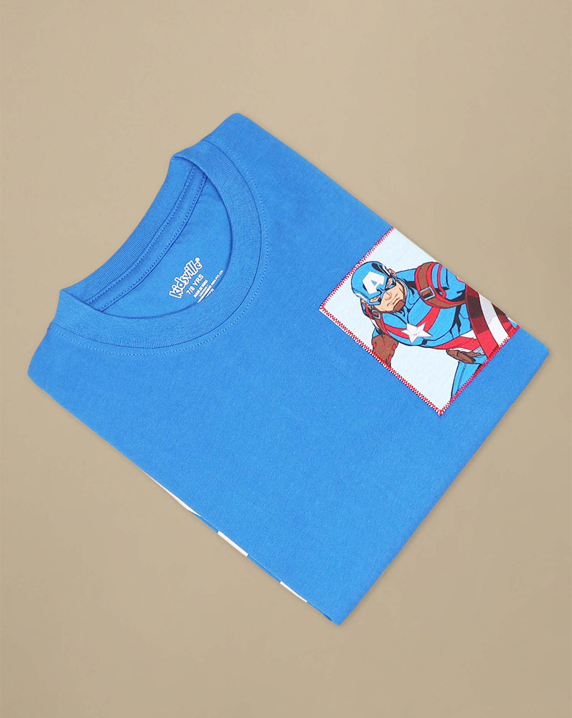 Captain America Printed Regular Fit Tshirt For Boys