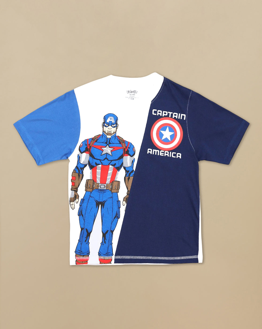 Captain America Printed Regular Fit Tshirt For Boys