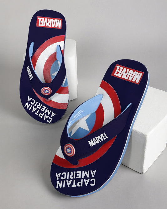 Captain America Printed Flipflops for Boys