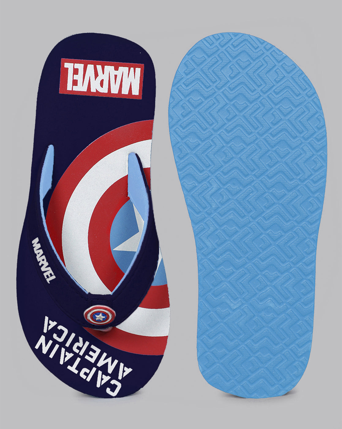 Captain America Printed Flipflops for Boys