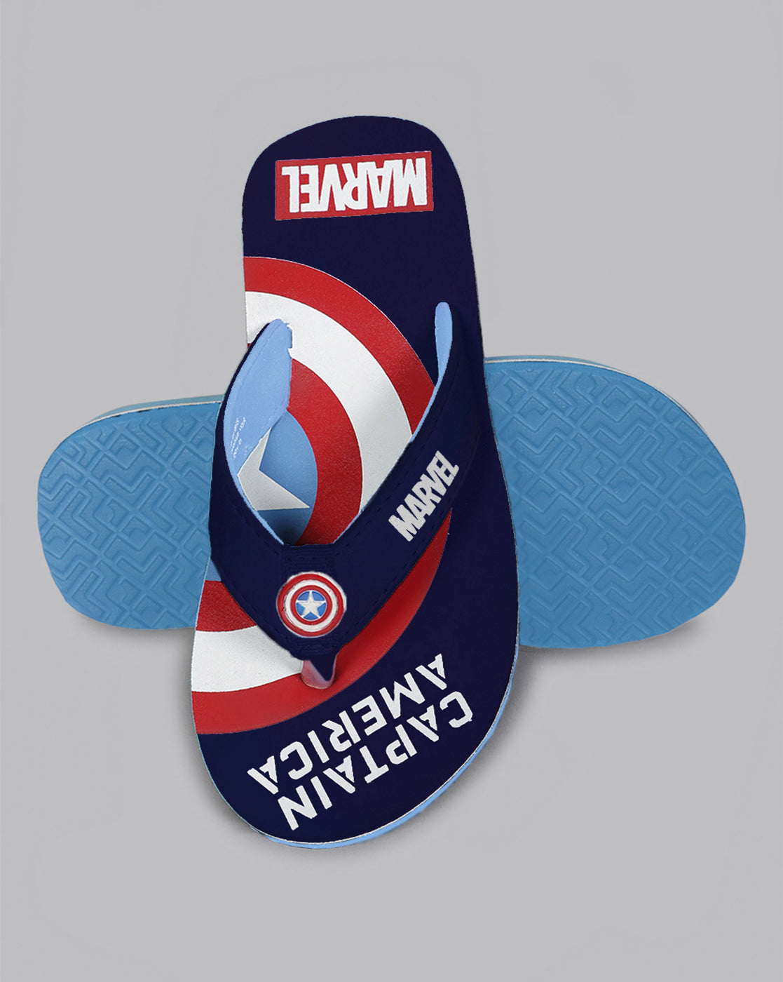 Captain America Printed Flipflops for Boys