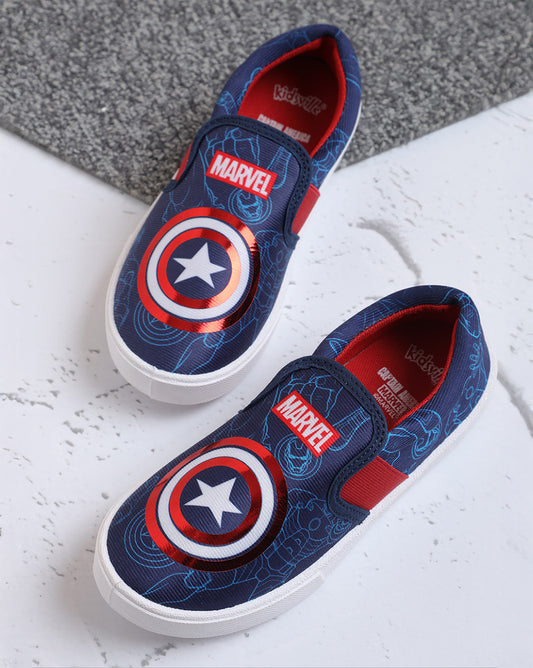 Captain America Printed Casual Shoes for Boys