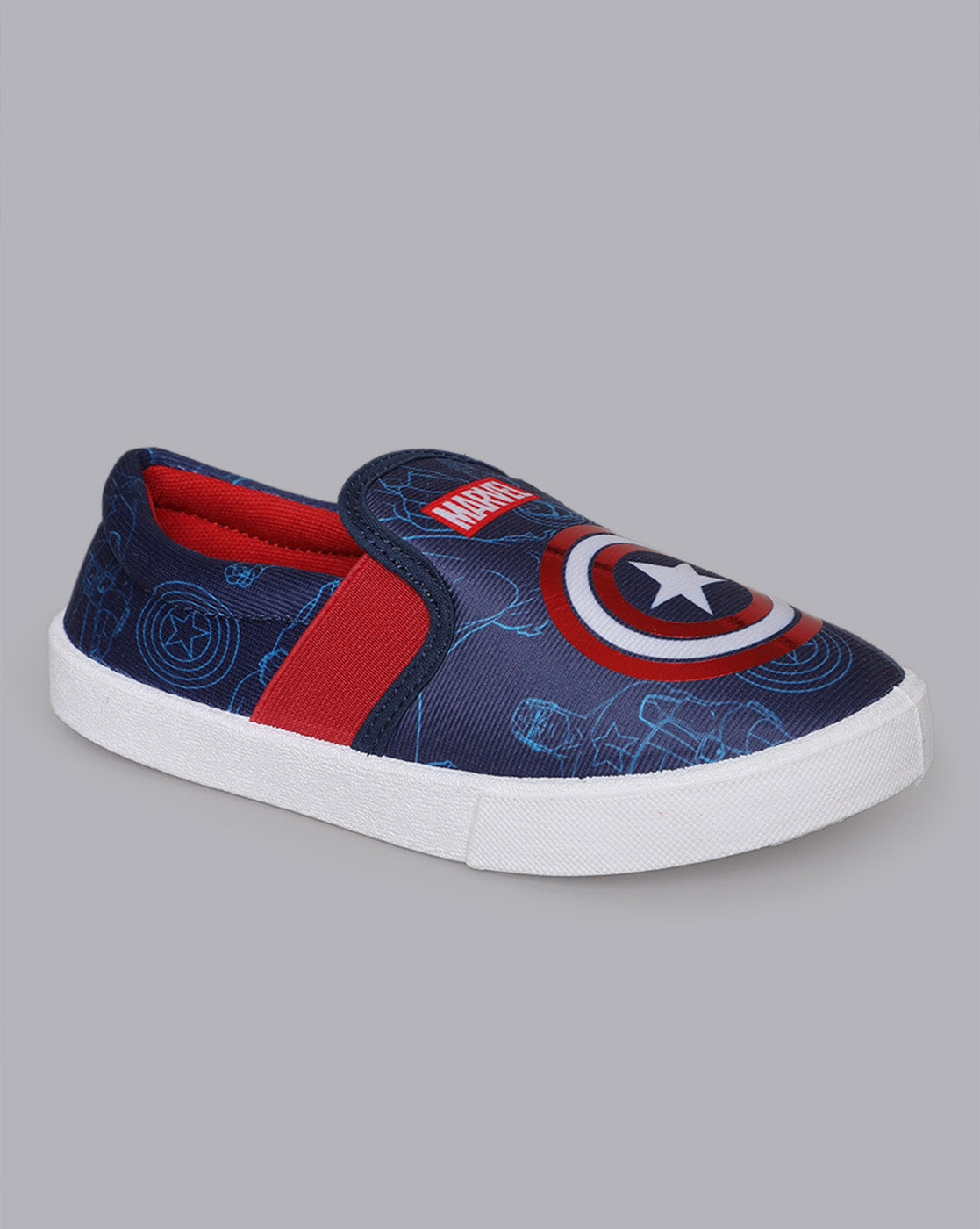 Captain America Printed Casual Shoes for Boys