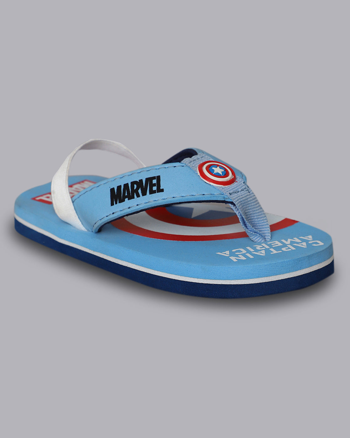 Captain America Printed Flipflops for Boys