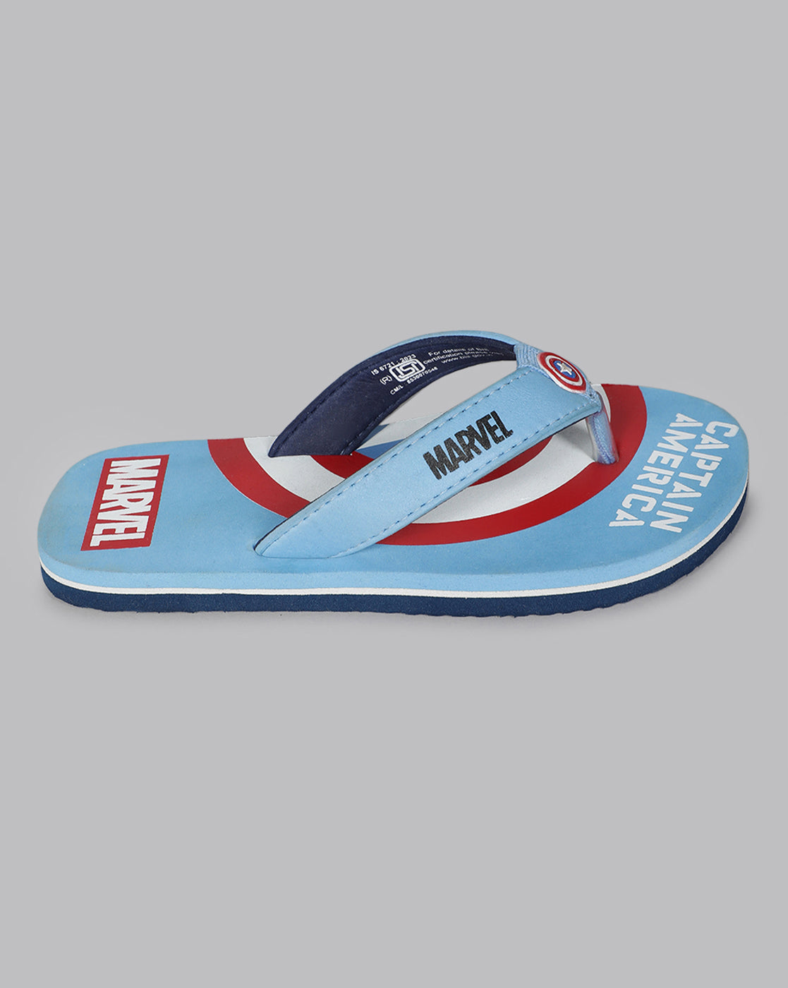 Captain America Printed Flipflops for Boys