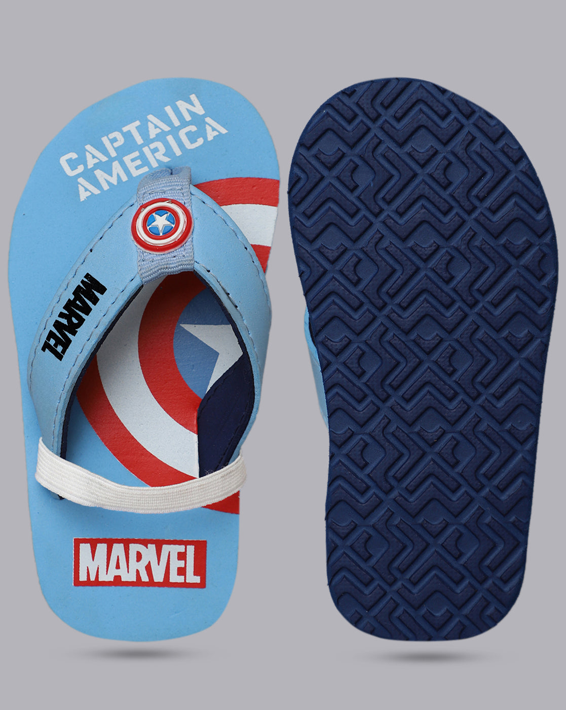 Captain America Printed Flipflops for Boys