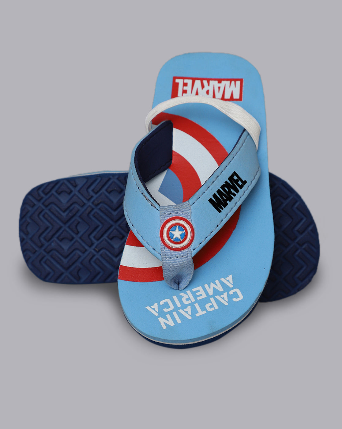 Captain America Printed Flipflops for Boys