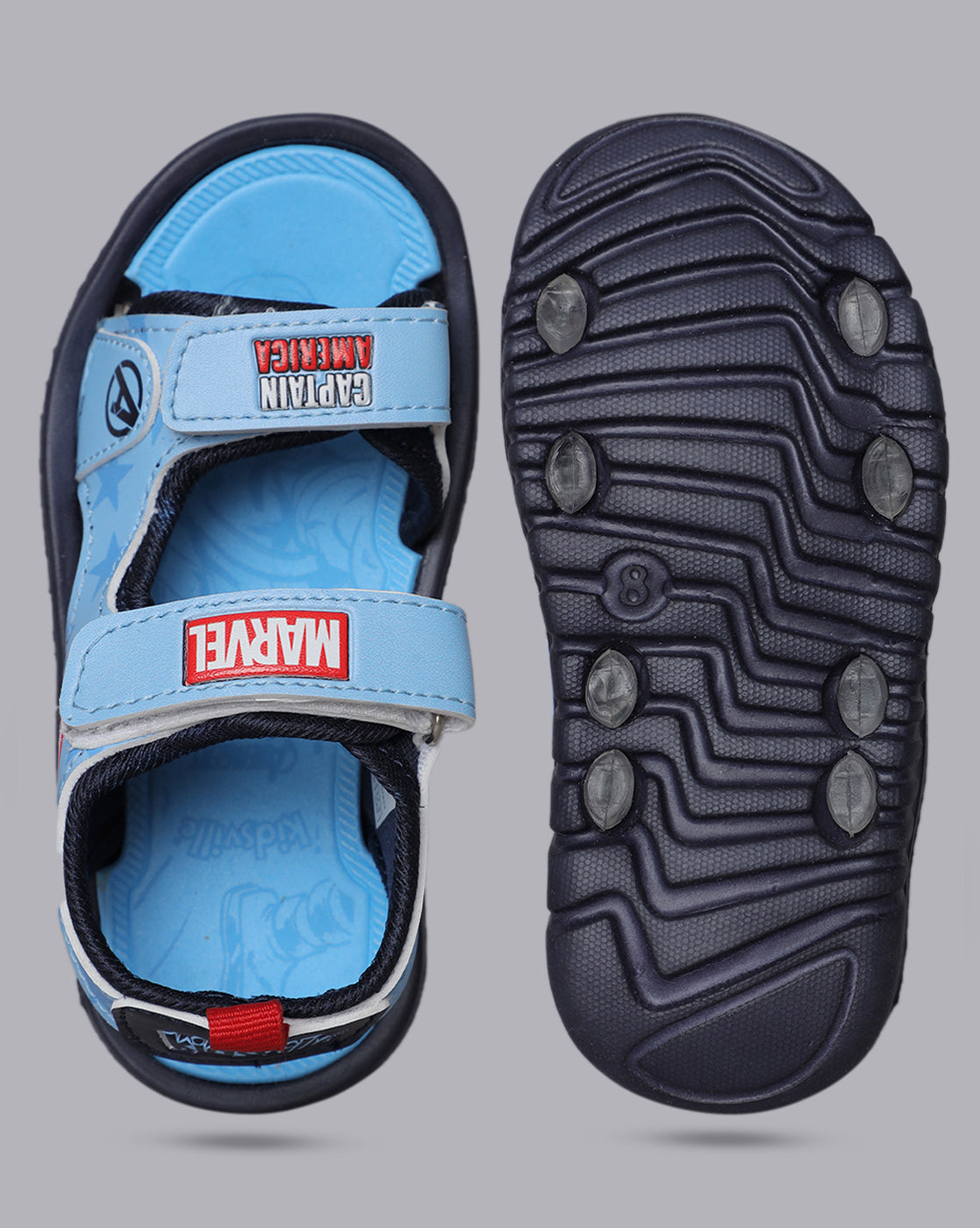 Captain America Printed Sandals for Boys